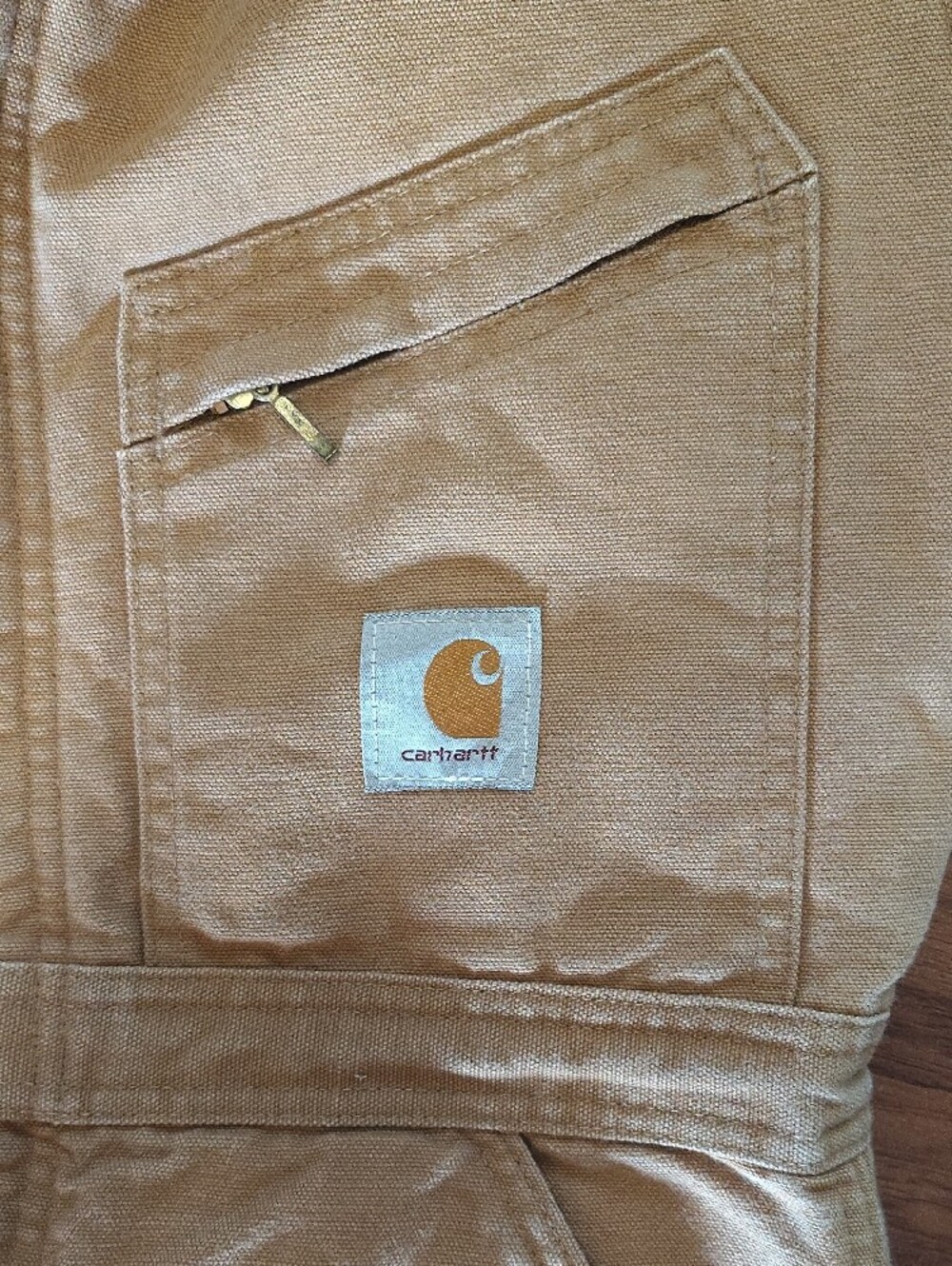 Vintage Carhartt Duck Insulated Coverall Jumpsuit Overalls Mens Or Women's - Picture 5 of 6